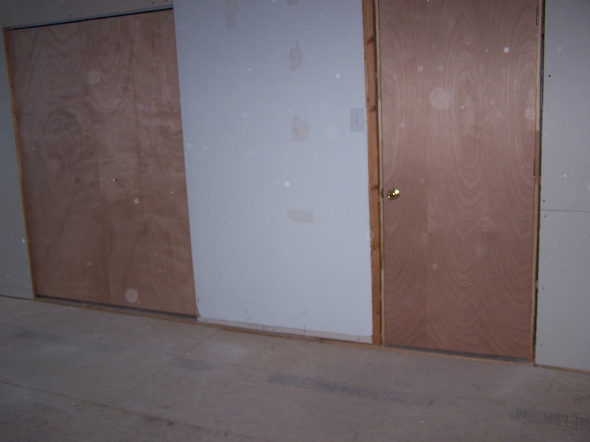 Sarah's Room Door and Closet