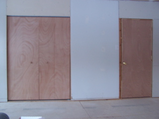 Sarah's Room Door and Closet